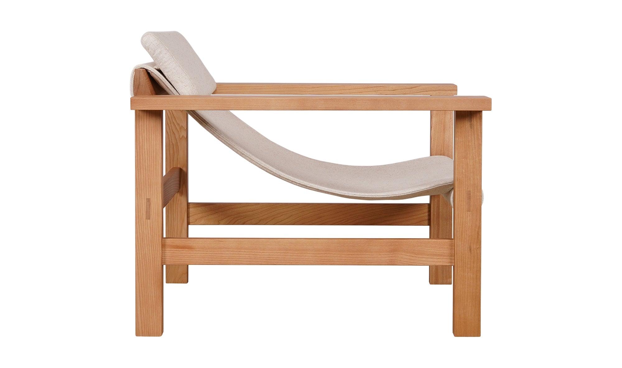 Rosedale Lounge Chair, Flecked Linen - Kömfi